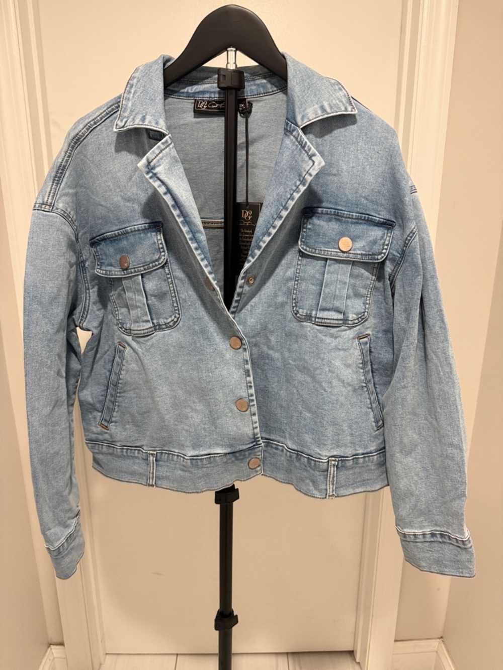 DG2 by Diane Gilman Light Blue Denim Jacket
